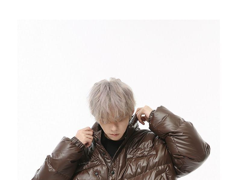 High Neck Zip-Up Puffer Jacket Product Image