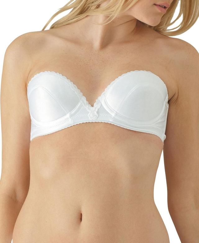 Womens Satin Low Plunge Strapless Bra Product Image