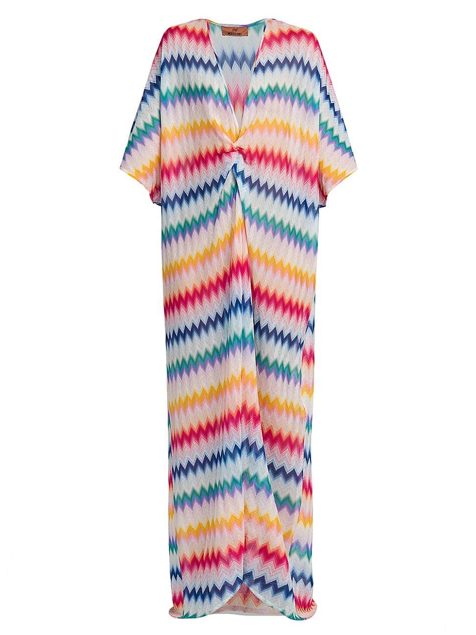 Womens Zigzag Floor-Length Cover-Up Product Image