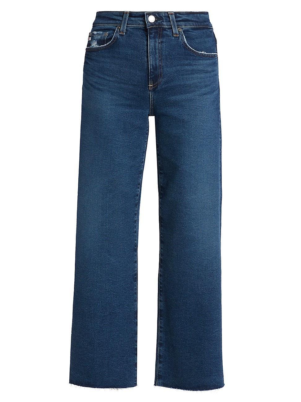 Womens Saige Wide-Leg Crop Jeans Product Image