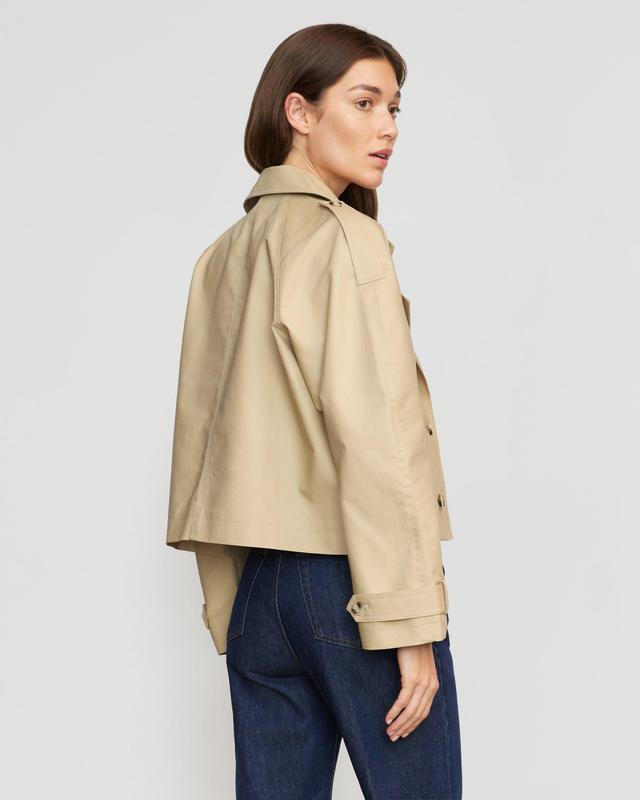 Luca Cropped Trench Jacket Product Image