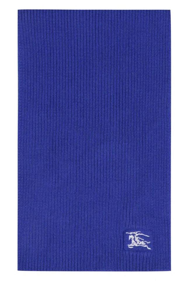 BURBERRY Cashmere Scarf In Blue Product Image