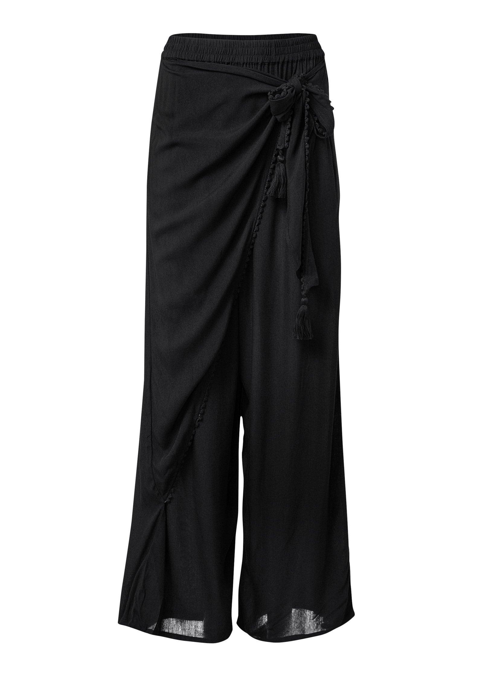 Wrap Cover-Up Pants - Black Beauty Product Image