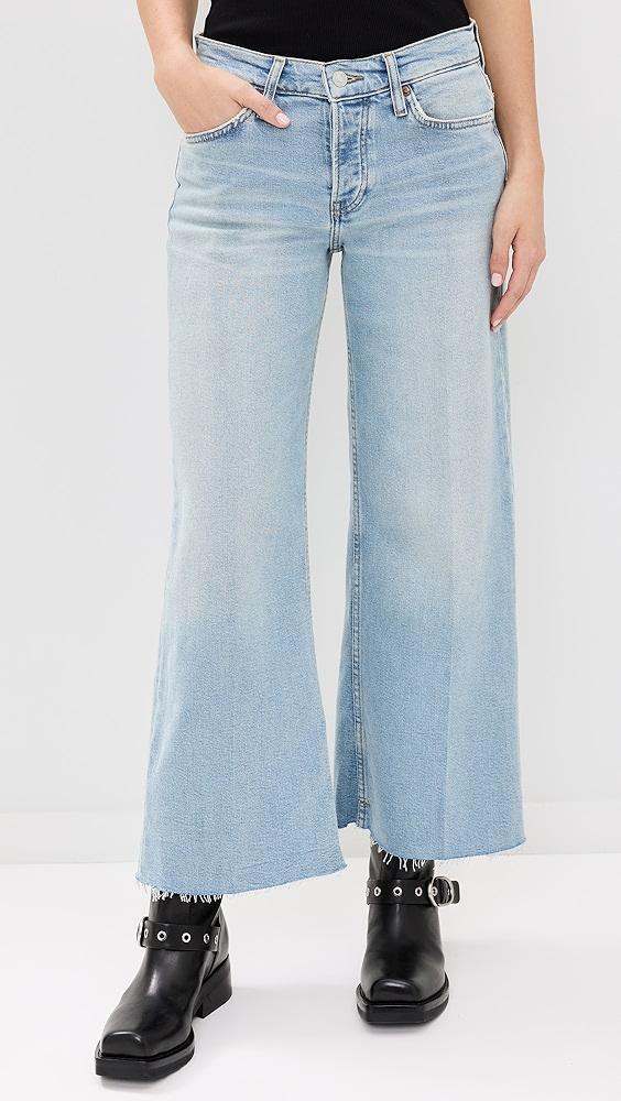 RE/DONE Mid Rise Wide Leg Crop Jeans | Shopbop Product Image