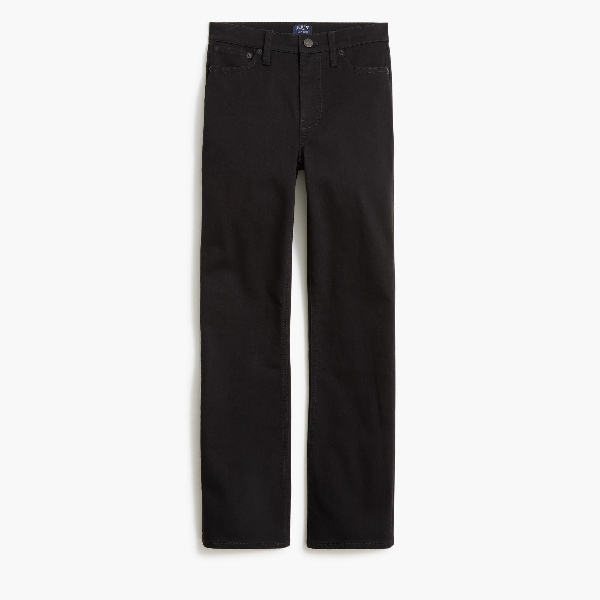 Flare crop black jean in all-day stretch Product Image