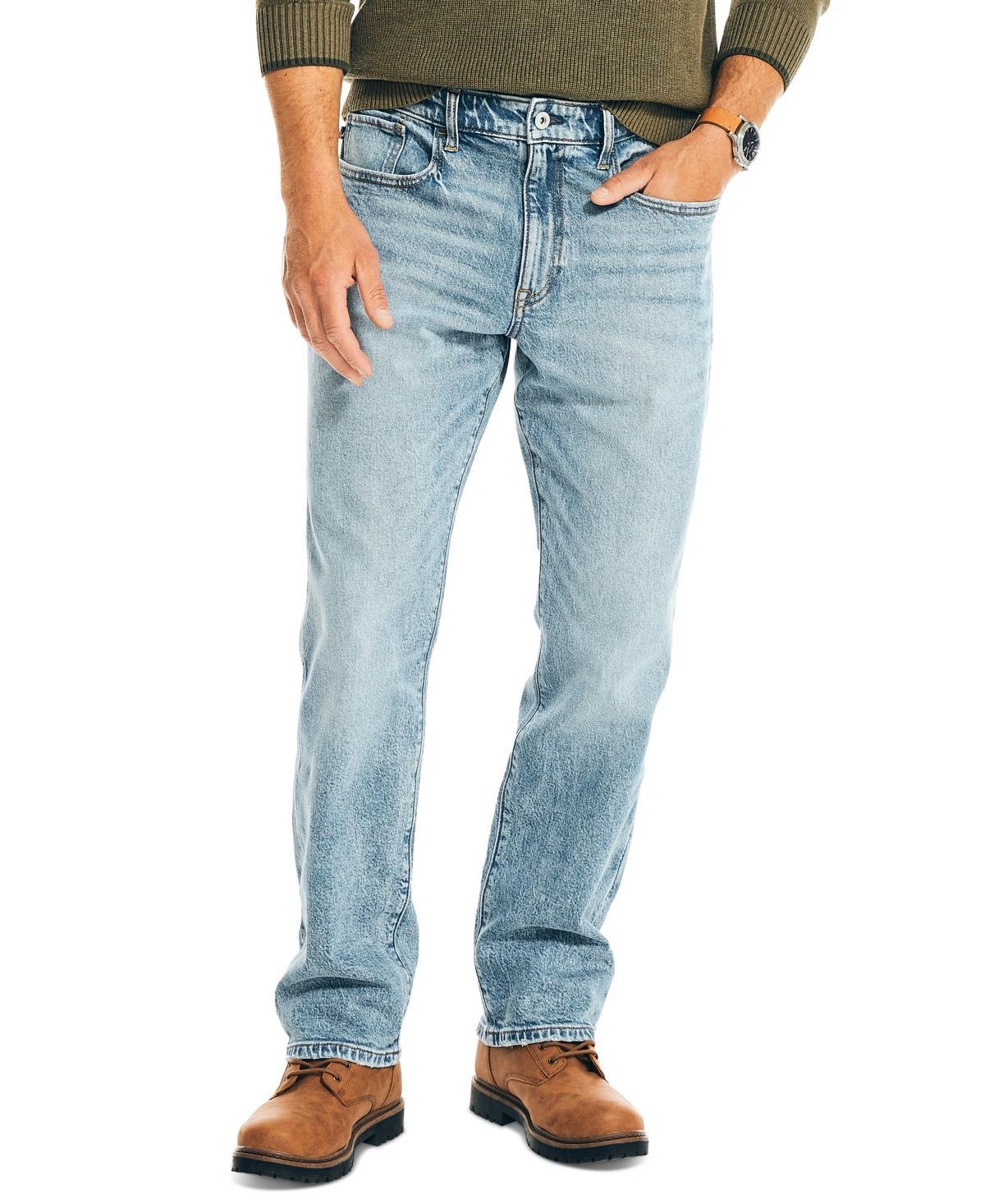 Nautica Mens Original Relaxed-Fit Stretch Denim 5-Pocket Jeans Product Image