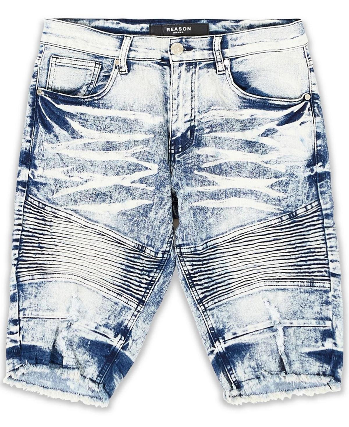 Reason Mens Big and Tall Cumberland Denim Shorts Product Image