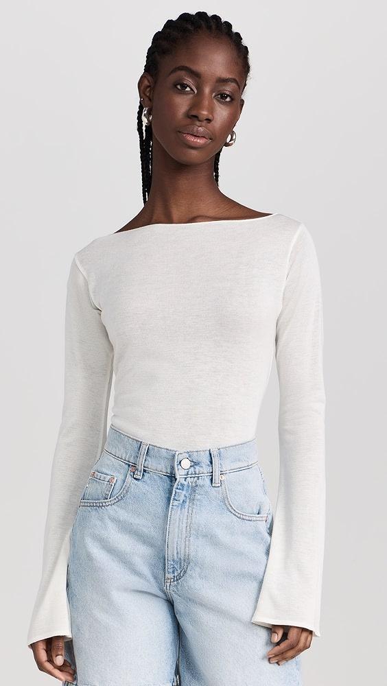 DL1961 Long Sleeve Boat Neck Top | Shopbop Product Image