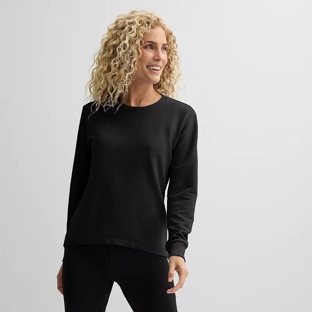 Womens Tek Gear Long Sleeve Ottoman Crewneck Top Product Image