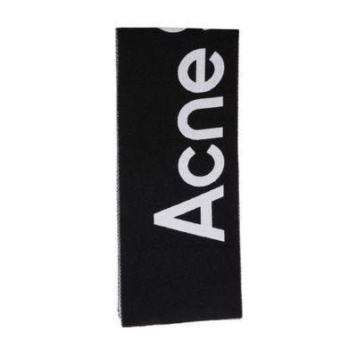 Jacquard Logo Scarf In Black Product Image