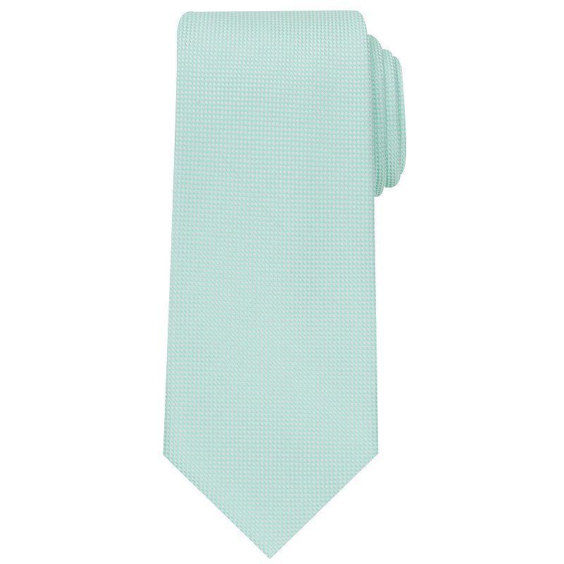 Mens Bespoke Solid Tie, Green Sateen Product Image