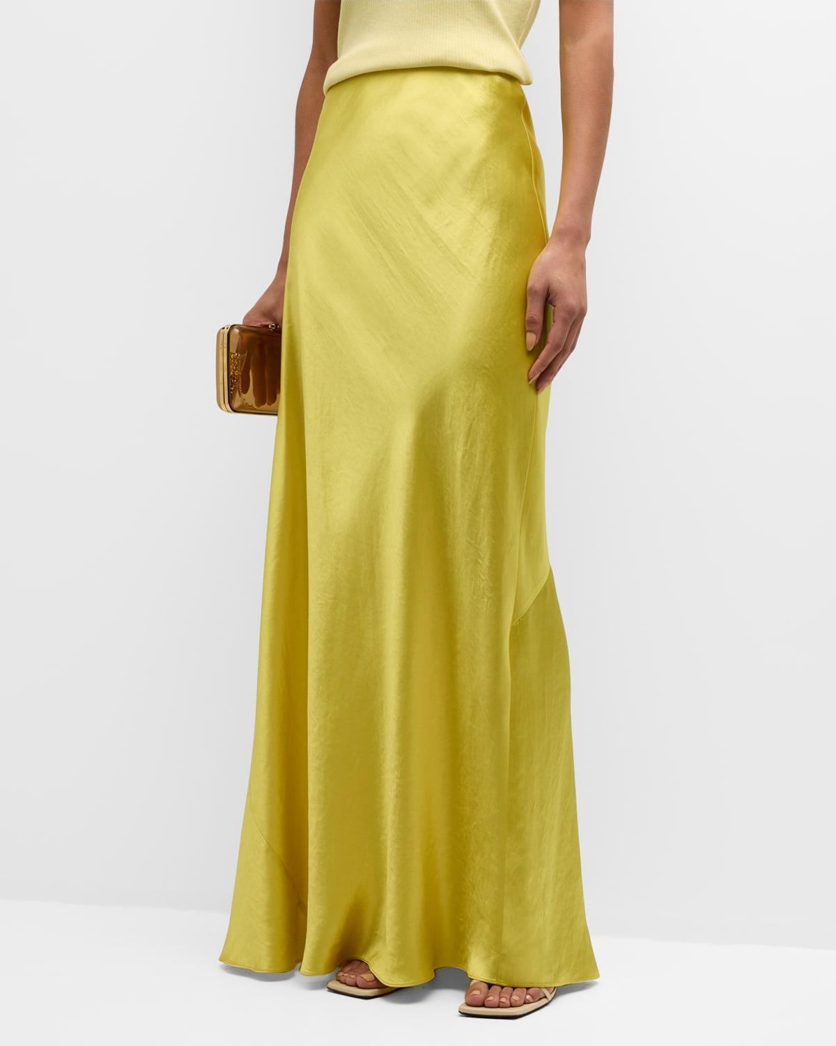 Satin Maxi Skirt Product Image