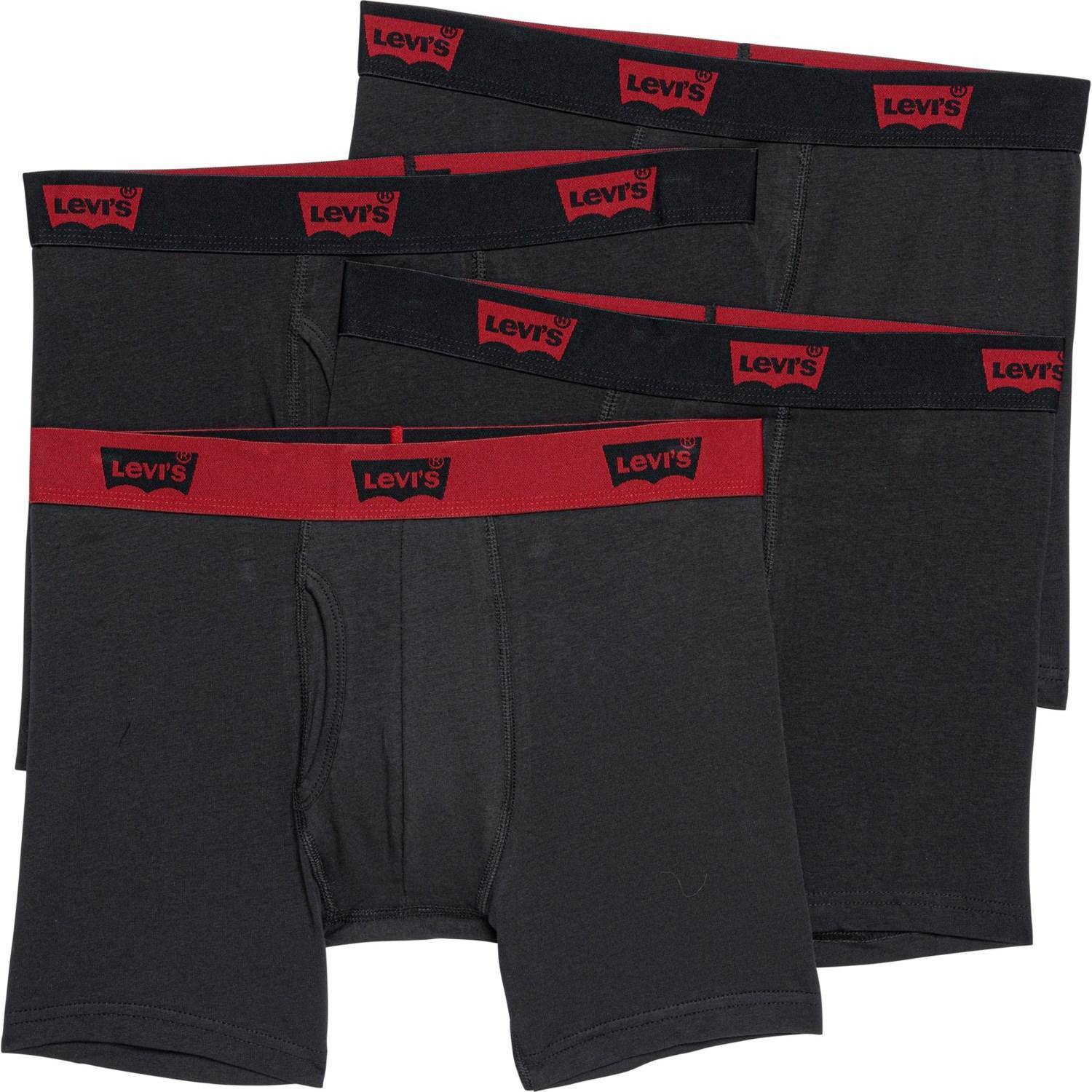 Levi's Cotton Stretch Boxer Briefs - 4-Pack Product Image