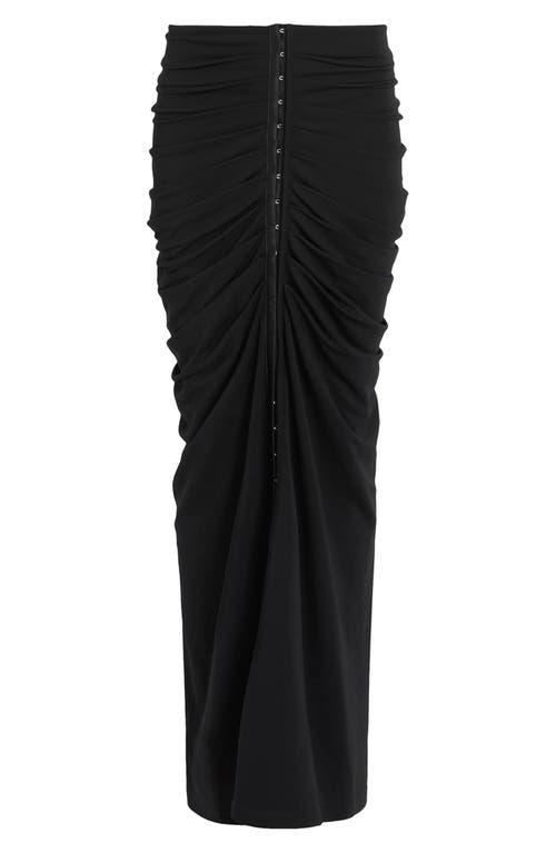 Cadell Gathered Maxi Skirt In Black Product Image