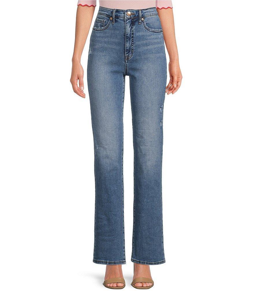 Sam Edelman Yaro High Rise Straight Leg Pinched Waist Jeans Product Image