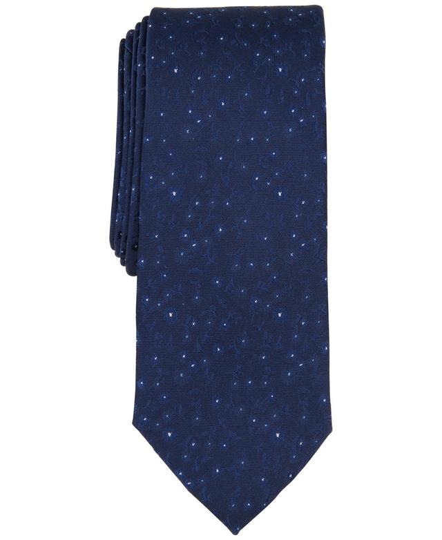 Bar Iii Mens White-Dot Floral Tie, Created for Macys Product Image