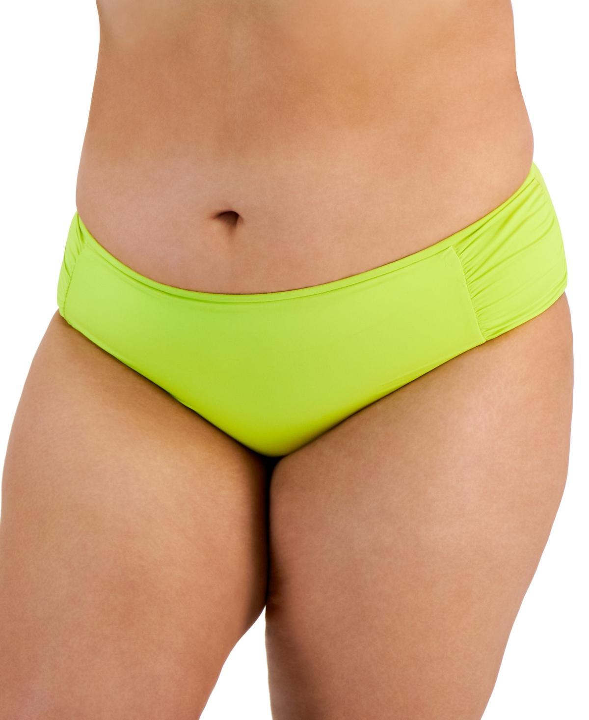 Becca Etc Plus Size Color Code Side-Shirred Hipster Bikini Bottoms Product Image