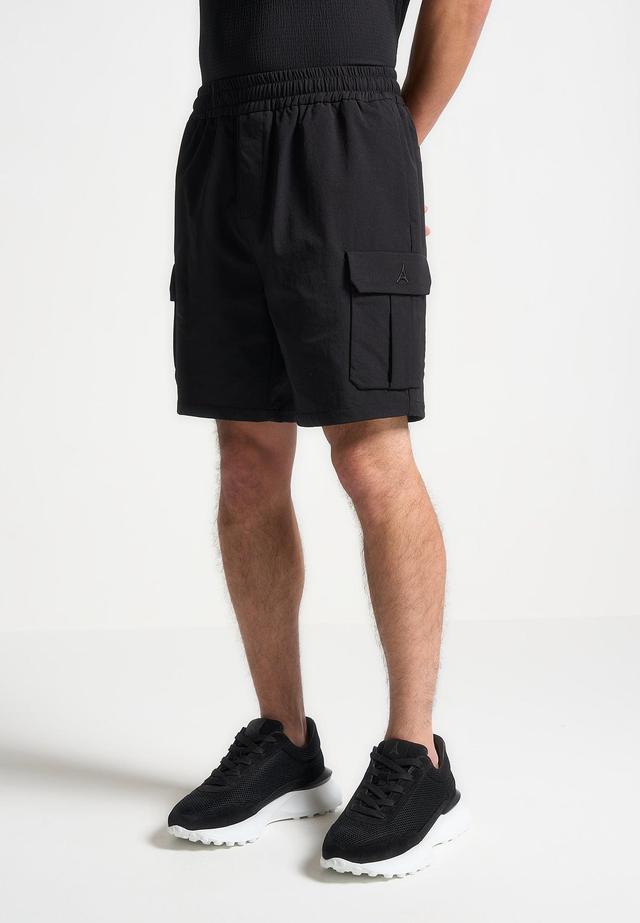 Technical Cargo Shorts - Black Male Product Image