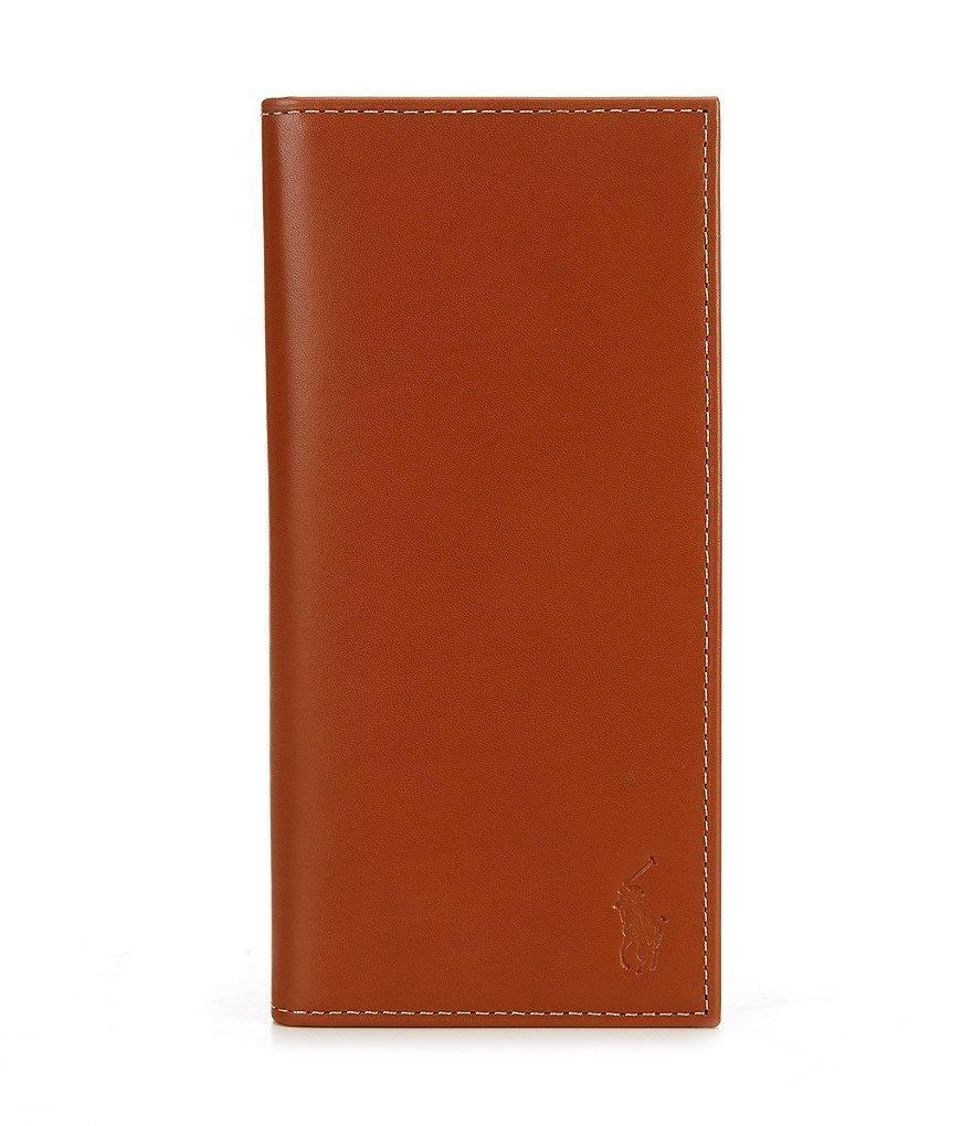 Polo Ralph Lauren Burnished Leather Narrow Wallet Product Image