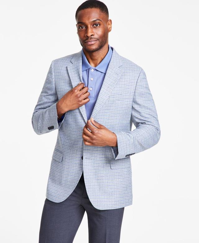 Nautica Mens Modern-Fit Seersucker Sport Coats - Blue Product Image