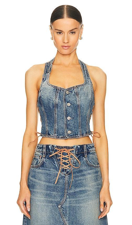 Phoebe Laced Halter Top Product Image