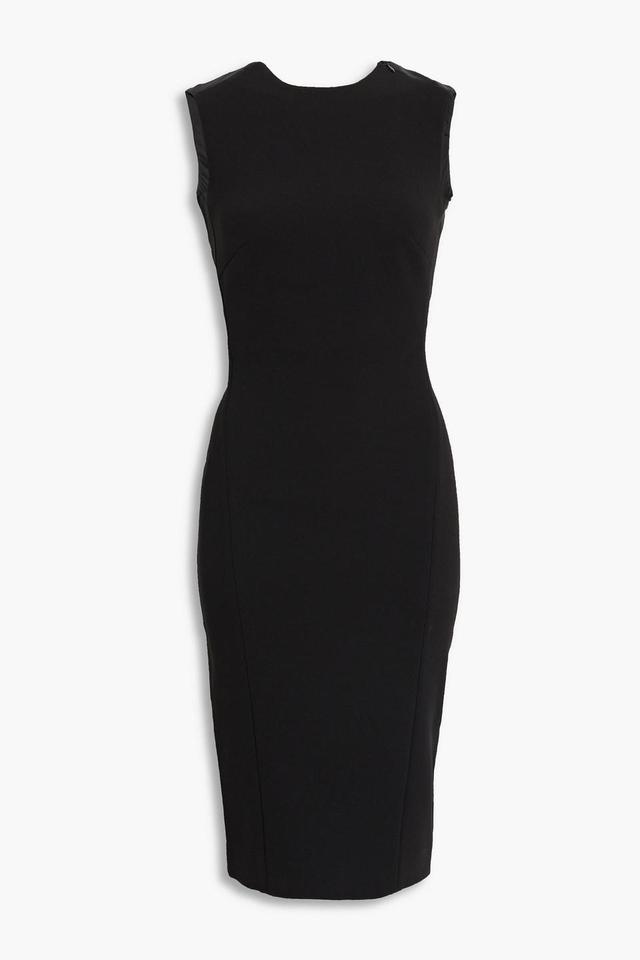 Cutout Crepe Dress In Black Product Image