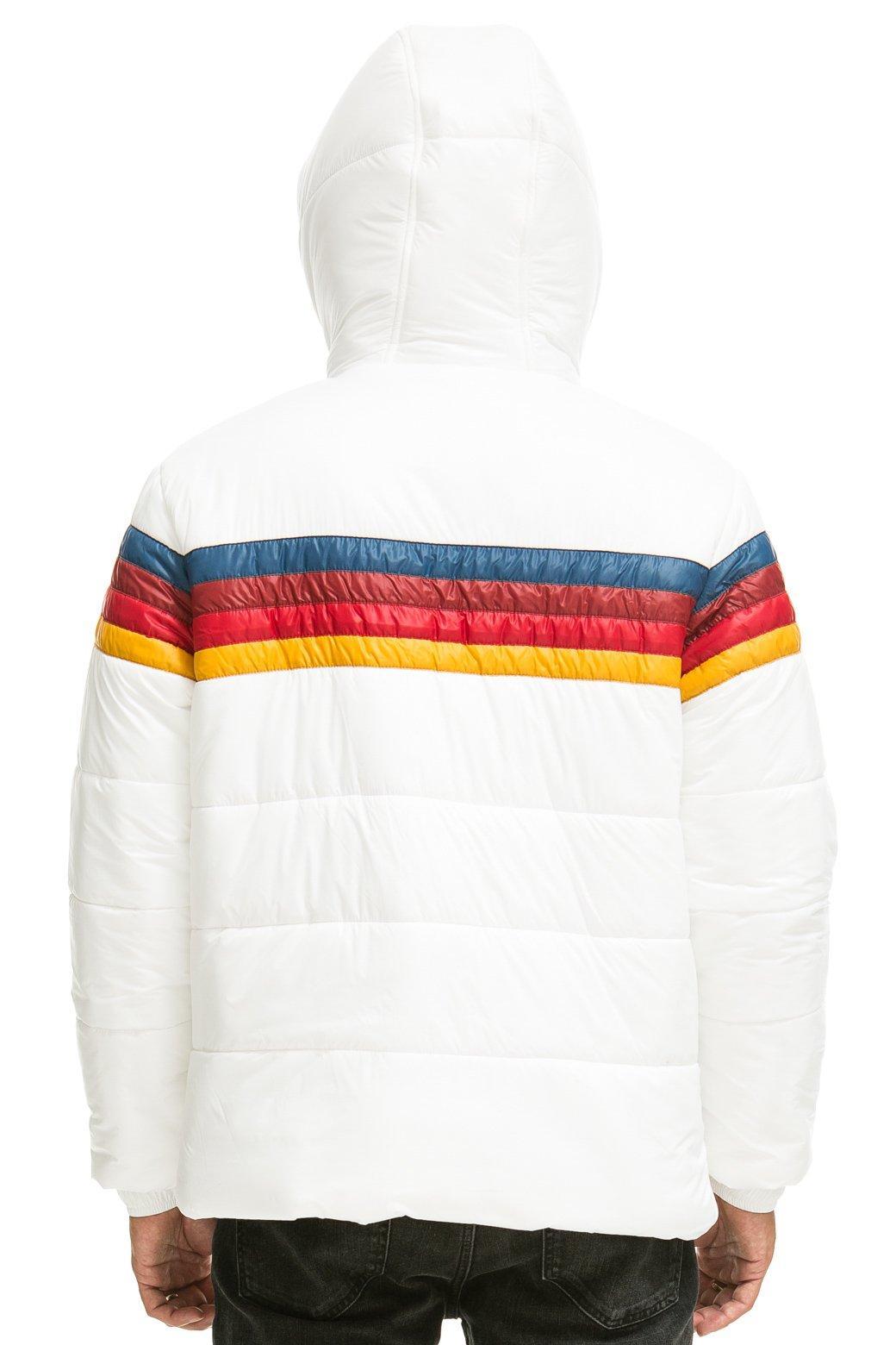 4 STRIPE LUXE TREKKER JACKET - GLOSSY WHITE Male Product Image