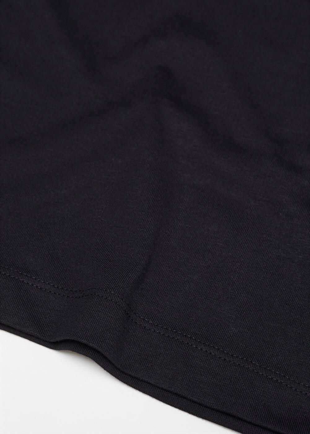 MANGO MAN - Basic cotton stretch T-shirt blackMen Product Image