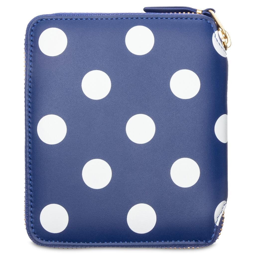 Comme des Garcons SA2100PD Polka Dots Wallet - Navy Male Product Image