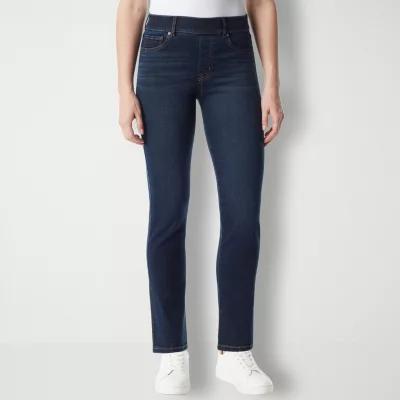 Gloria Vanderbilt® Shape Effect Womens High Rise Pull On Straight Leg Jean Product Image