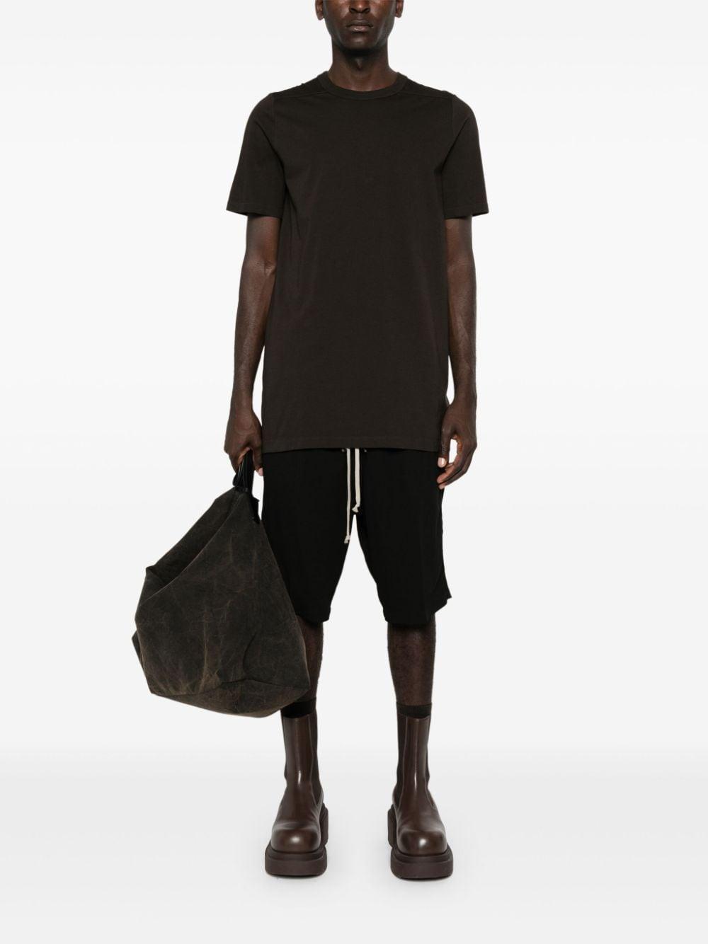 RICK OWENS Level Organic-cotton T-shirt In Brown Product Image