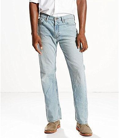 Mens Levis 505 Regular Fit Stretch Jeans Product Image