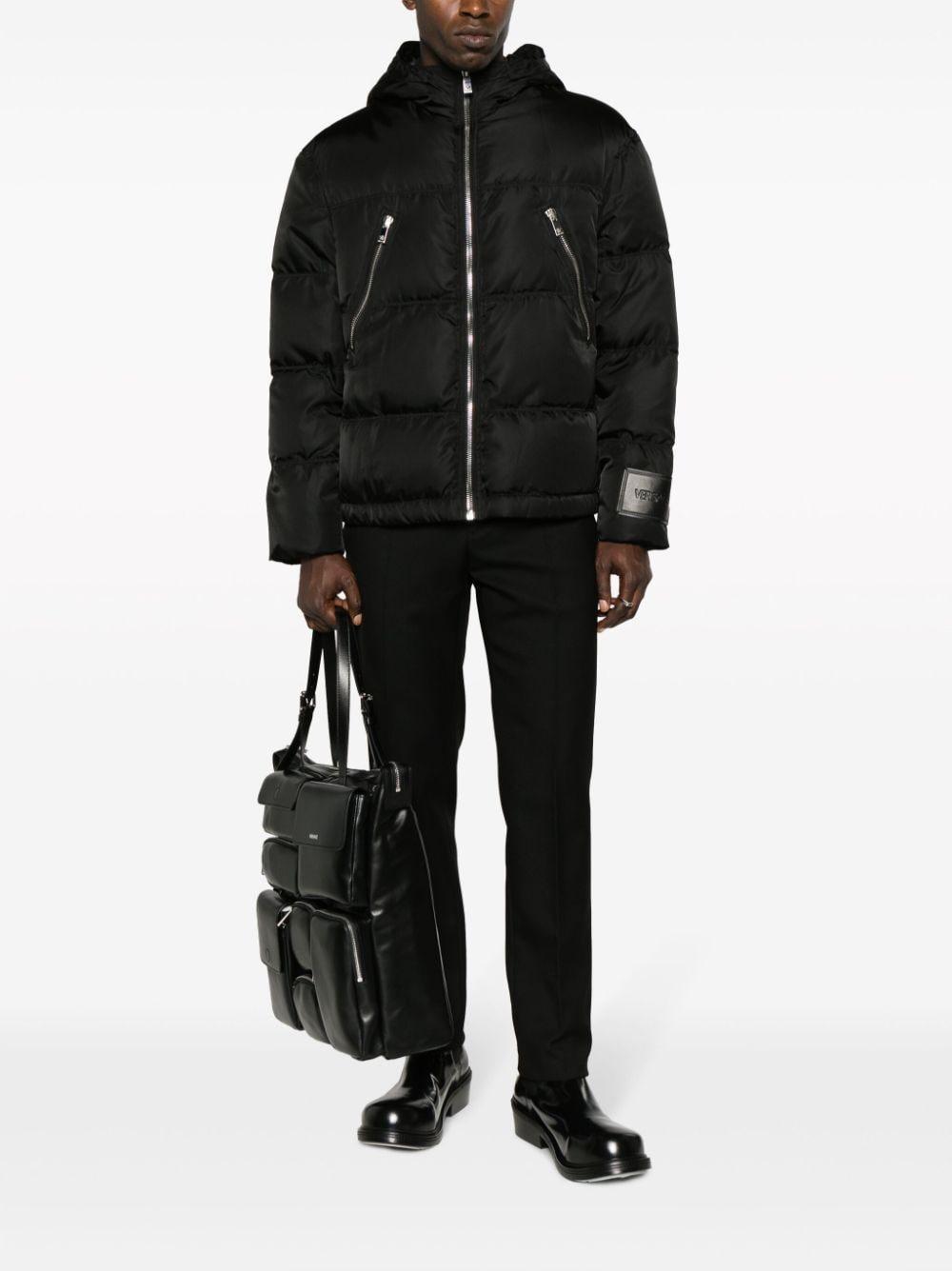 Zip-detail Puffer Jacket In Black Product Image