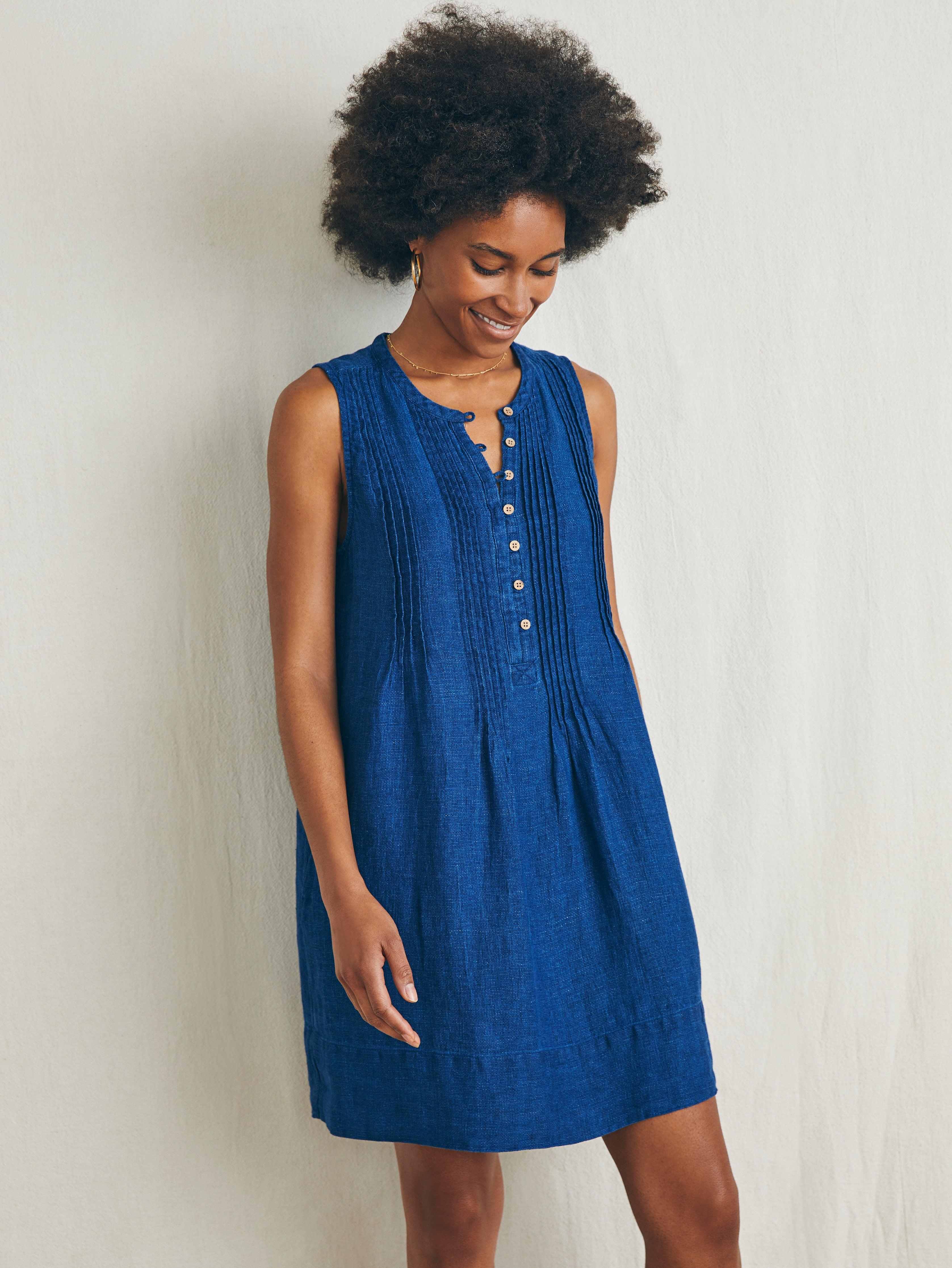 Isha Basketweave Dress - Indigo Female Product Image