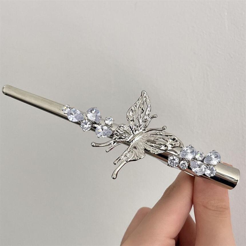 Butterfly Rhinestone Alloy Hair Clip (Various Designs) Product Image