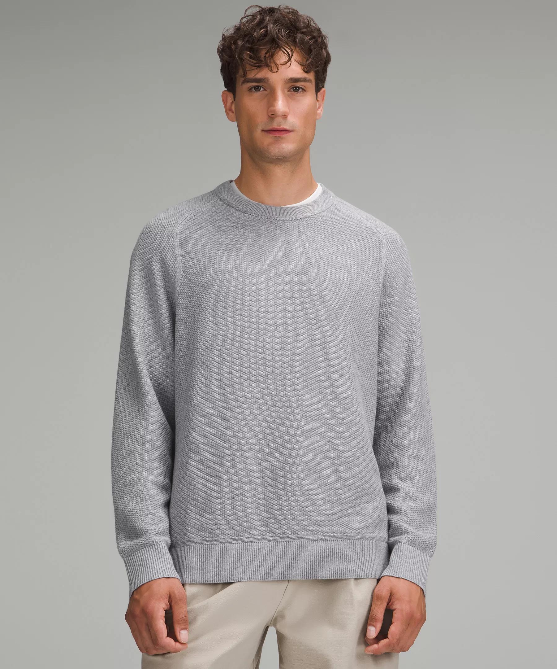 Textured Knit Crewneck Sweater Product Image