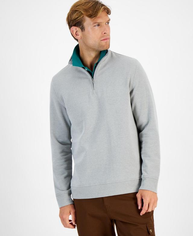 Club Room Mens Stretch Quarter-Zip Fleece Sweatshirt, Created for Macys Product Image