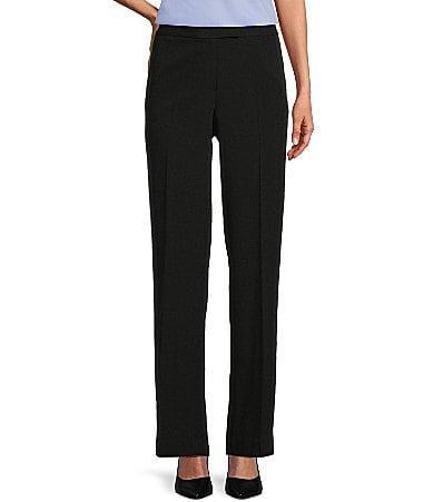 Kasper Women's Tab Waist Modern Dress Pants Black Product Image