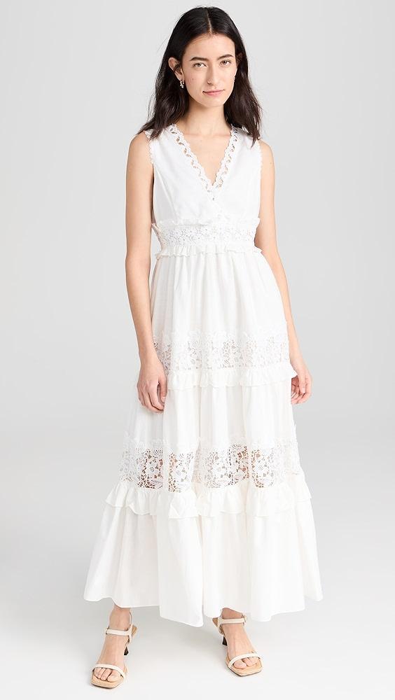 endless rose Sleeveless Lace Mixed Long Dress | Shopbop product image