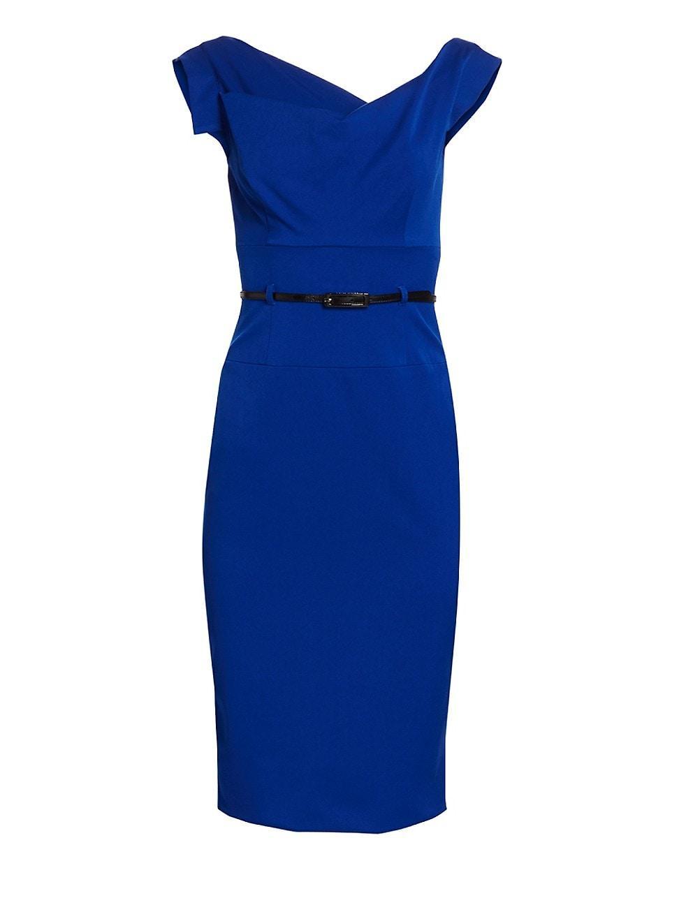 Womens Jackie Belted Sheath Dress Product Image