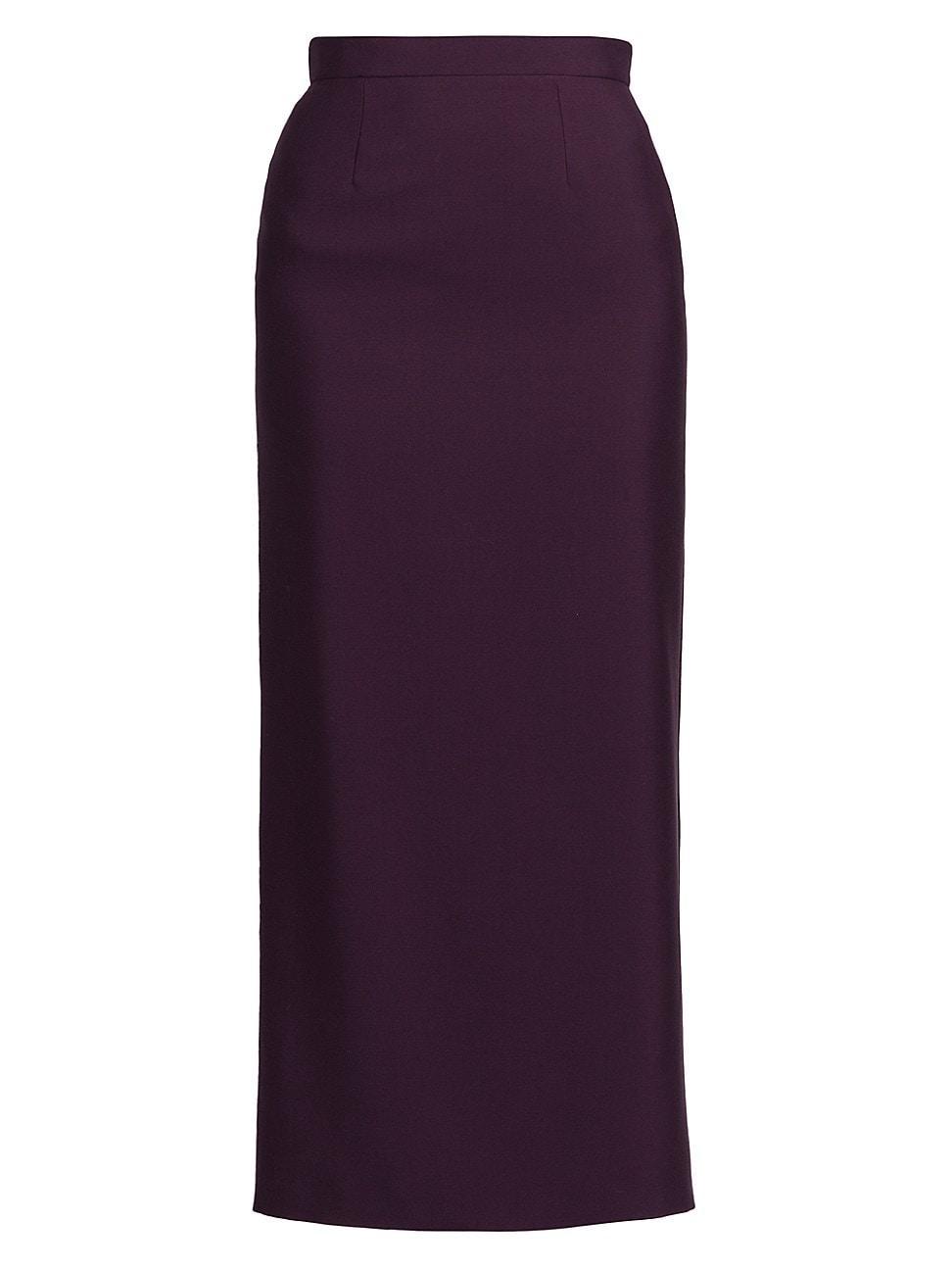 Womens Wool Pencil Maxi Skirt Product Image