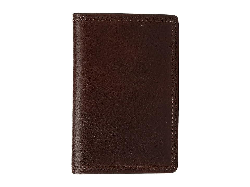 Bosca Dolce Collection - Full Gusset Two-Pocket Card Case w/ I.D. (Dark Brown) Credit card Wallet Product Image