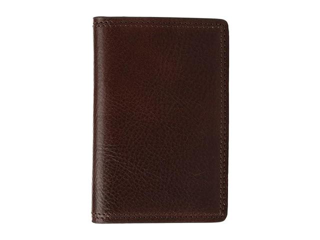 Bosca Dolce Collection - Full Gusset Two-Pocket Card Case w/ I.D. (Dark Brown) Credit card Wallet Product Image