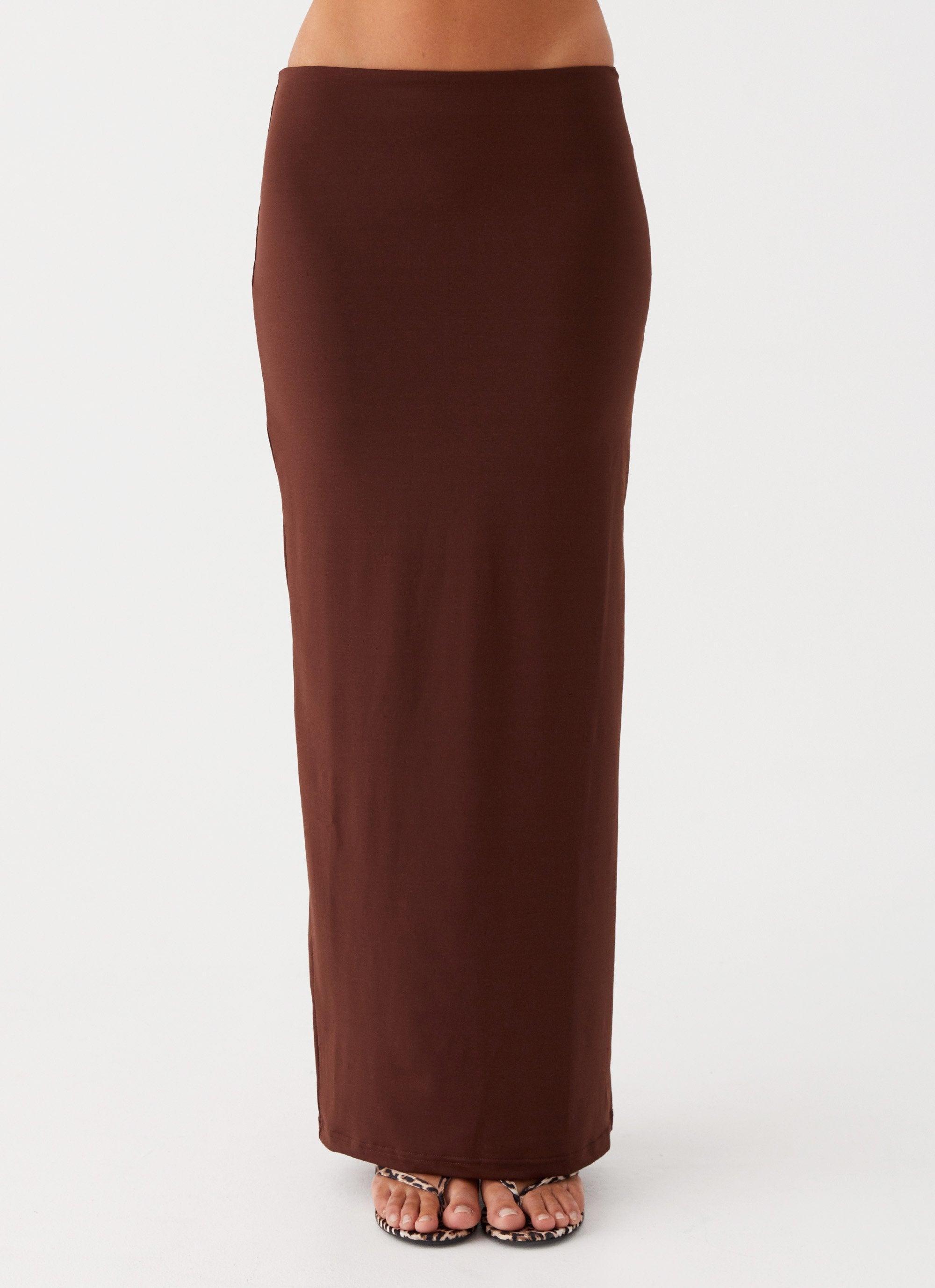 Solace Soul Maxi Skirt - Chocolate Product Image