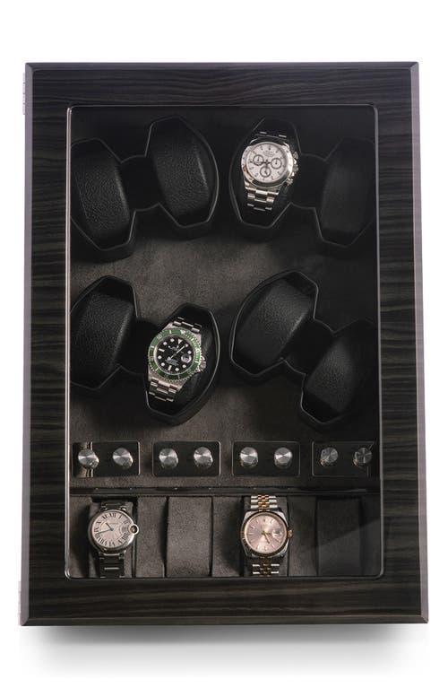 Bey-Berk Louis Ash 8-Watch Winder & Case Product Image