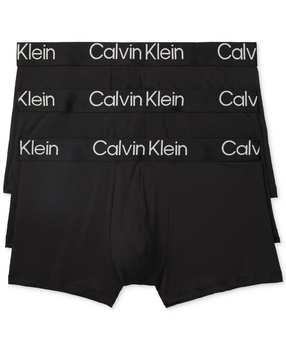 Calvin Klein Ultra-Soft Modern 3-Pack Stretch Modal Trunks Product Image