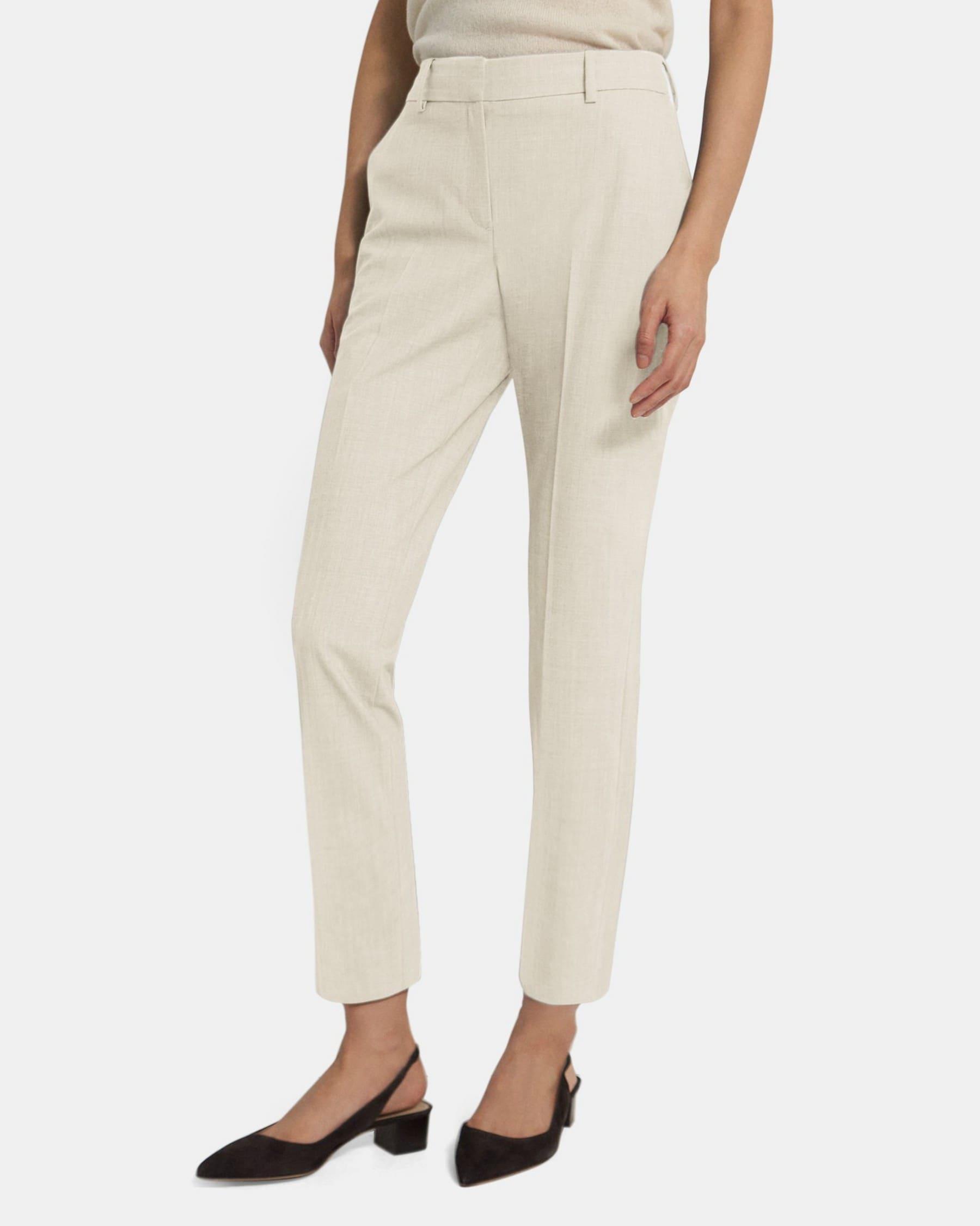 Slim Cropped Pant in Stretch Wool Product Image