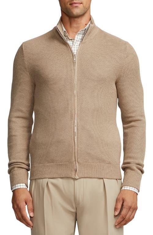 Ralph Lauren Purple Label Silk & Cotton Zip-Up Cardigan Product Image