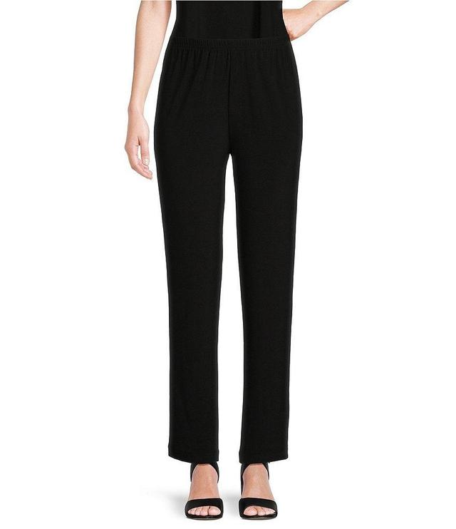 Caroline Rose Stretch Knit Jersey Tapered Leg Pull-On Pants Product Image