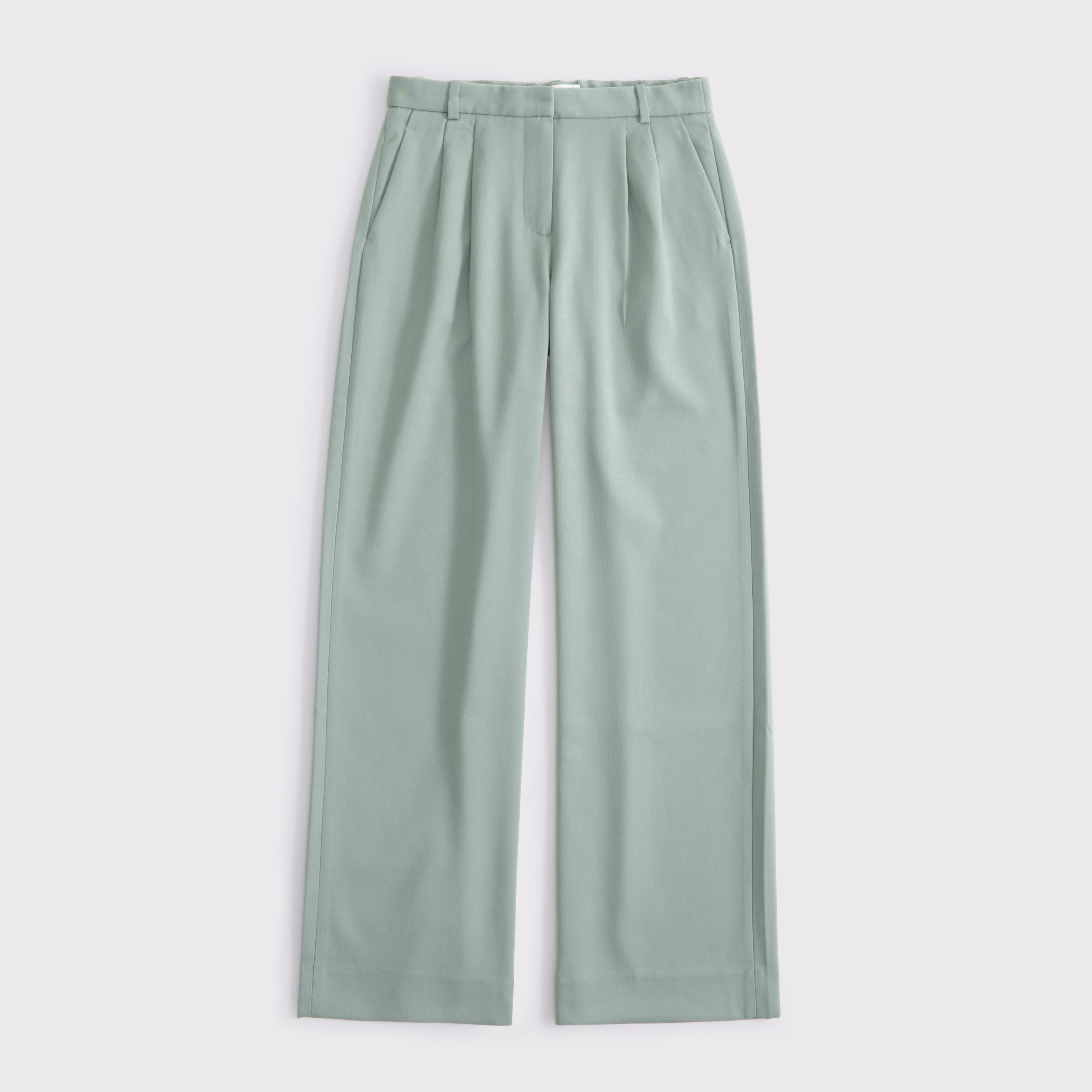 A&F Sloane Low Rise Tailored Wide Leg Pant Product Image